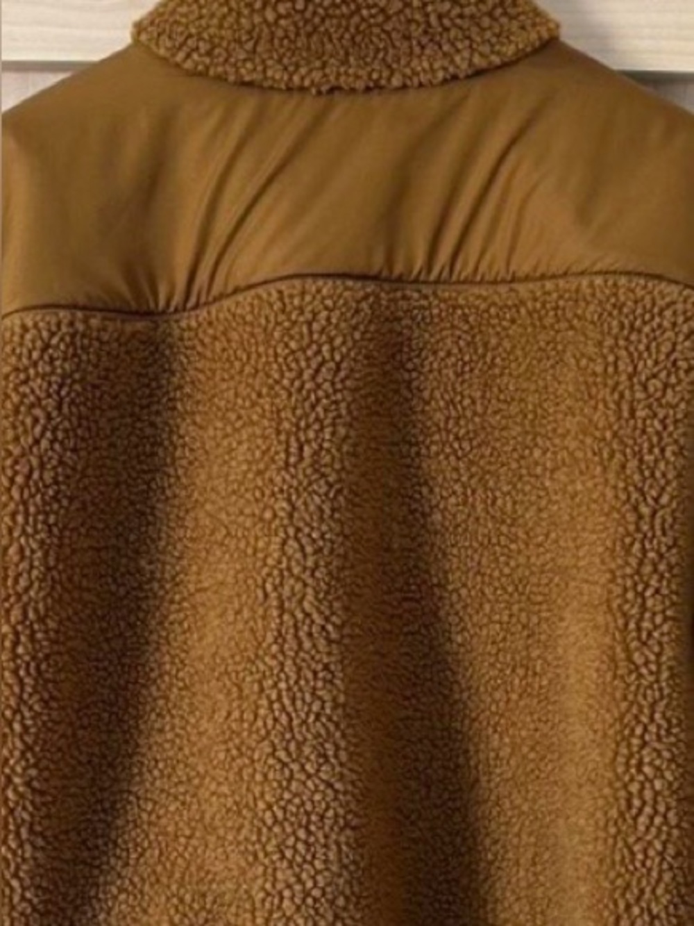 Madewell Sherpa Half Zip Pullover Dried Cedar Brown Size Medium - Picture 8 of 11